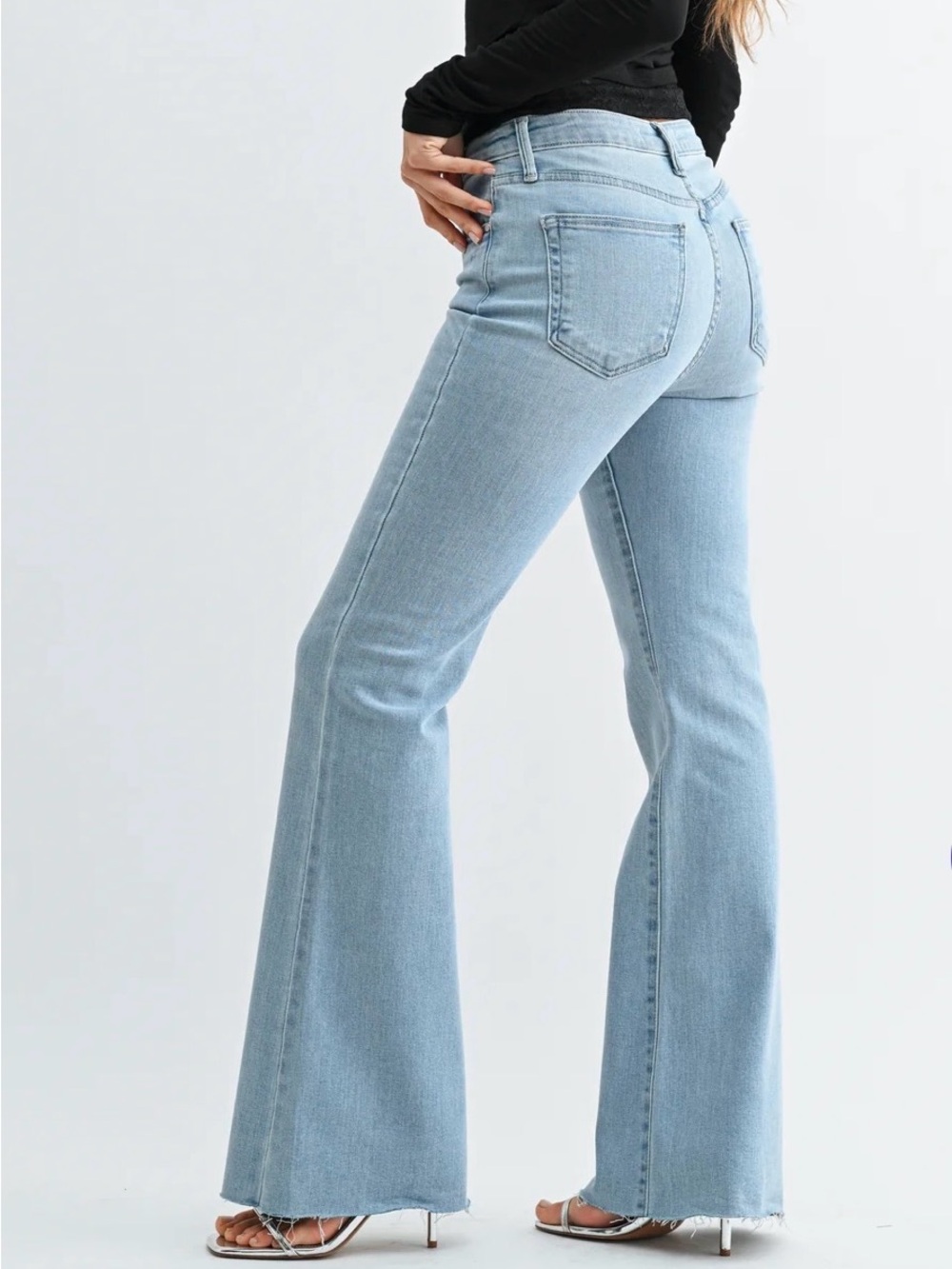 Just Black The Fall Flare Jeans, Size 28
